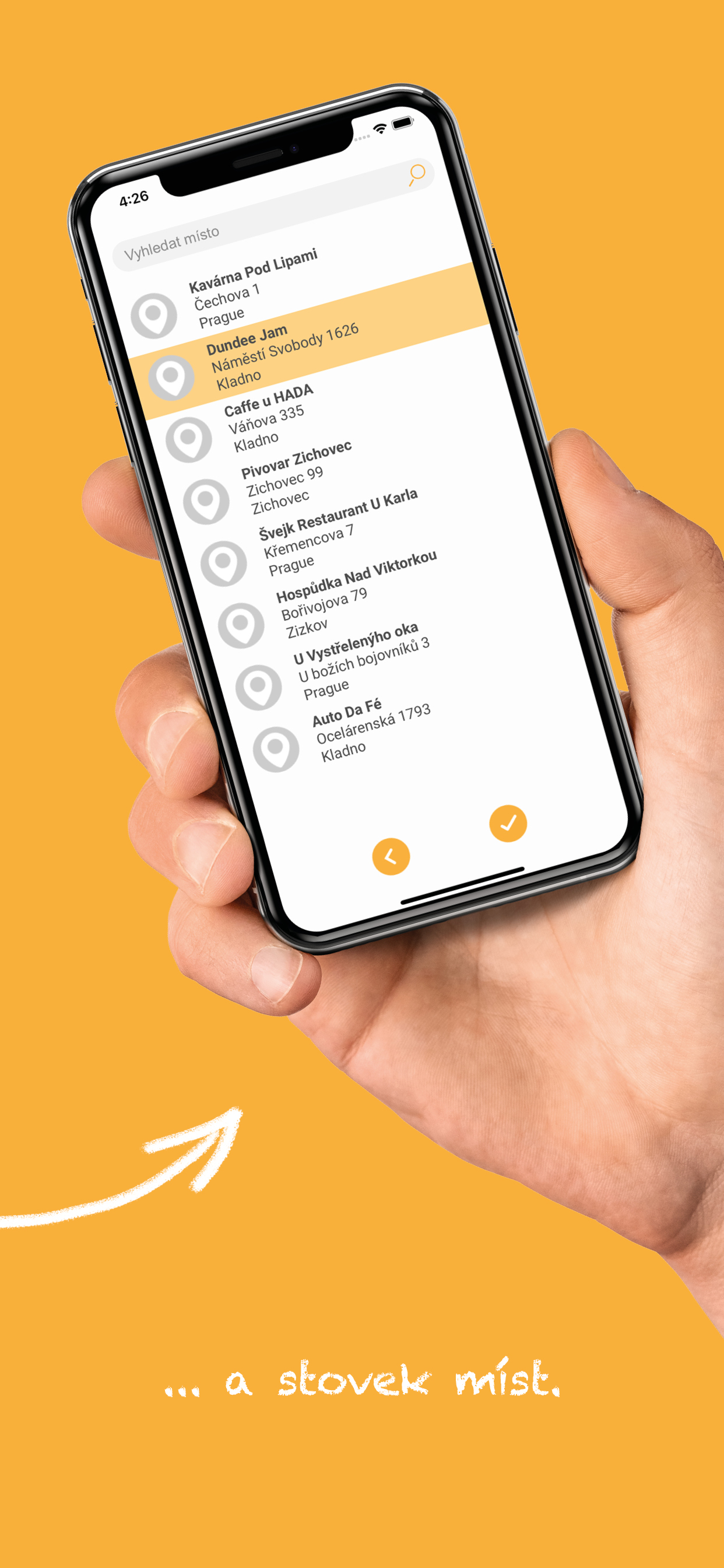 Beertime place search screen